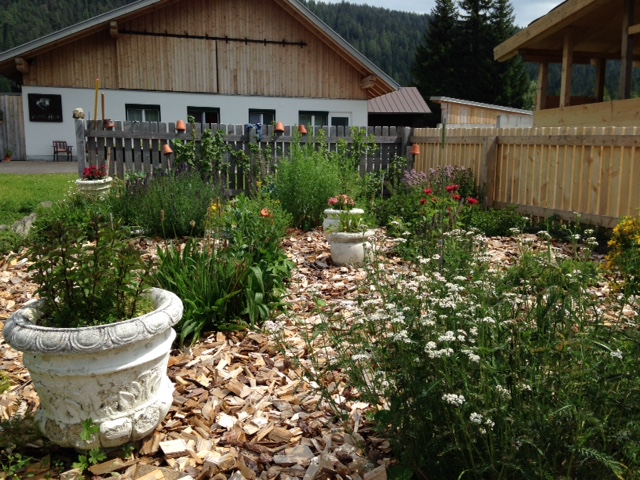 Ferienwohnung Leutasch Tirol Garten
