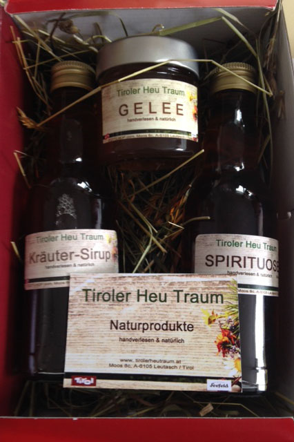 Geschenkbox mit Naturprodukten